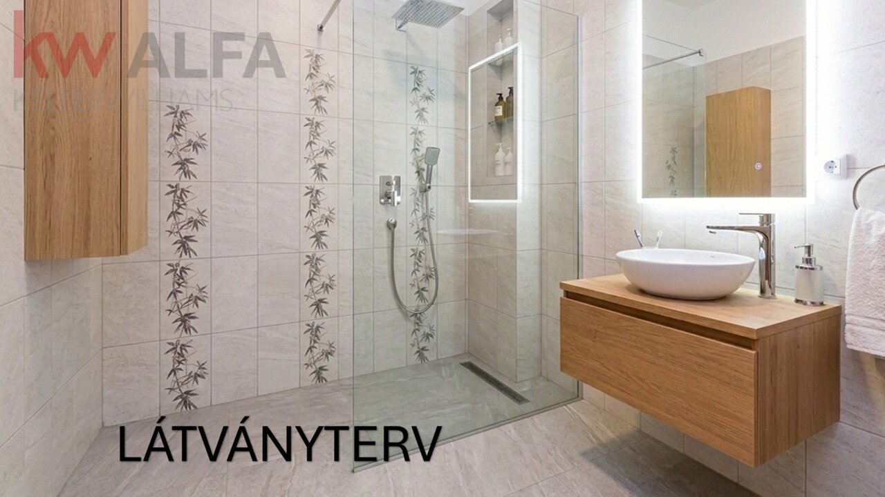 Modern fürdőszoba elegáns dizájnnal