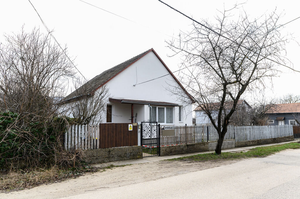 Eladó családi ház Érd Parkváros - utcai homlokzat, díszes kapuval
