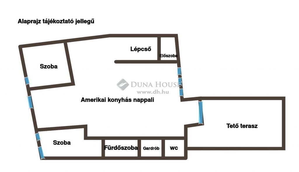 Alaprajz áttekintő nézet terasszal